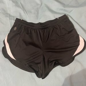 Black and white athletic shorts